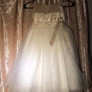 A David’s Bridal flower girl dress